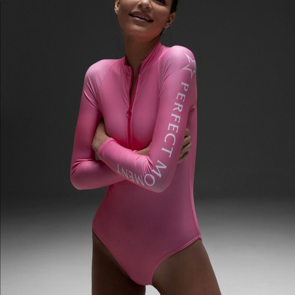 Perfect Moment PM 1/2 Zip Spring Suit Pink Small